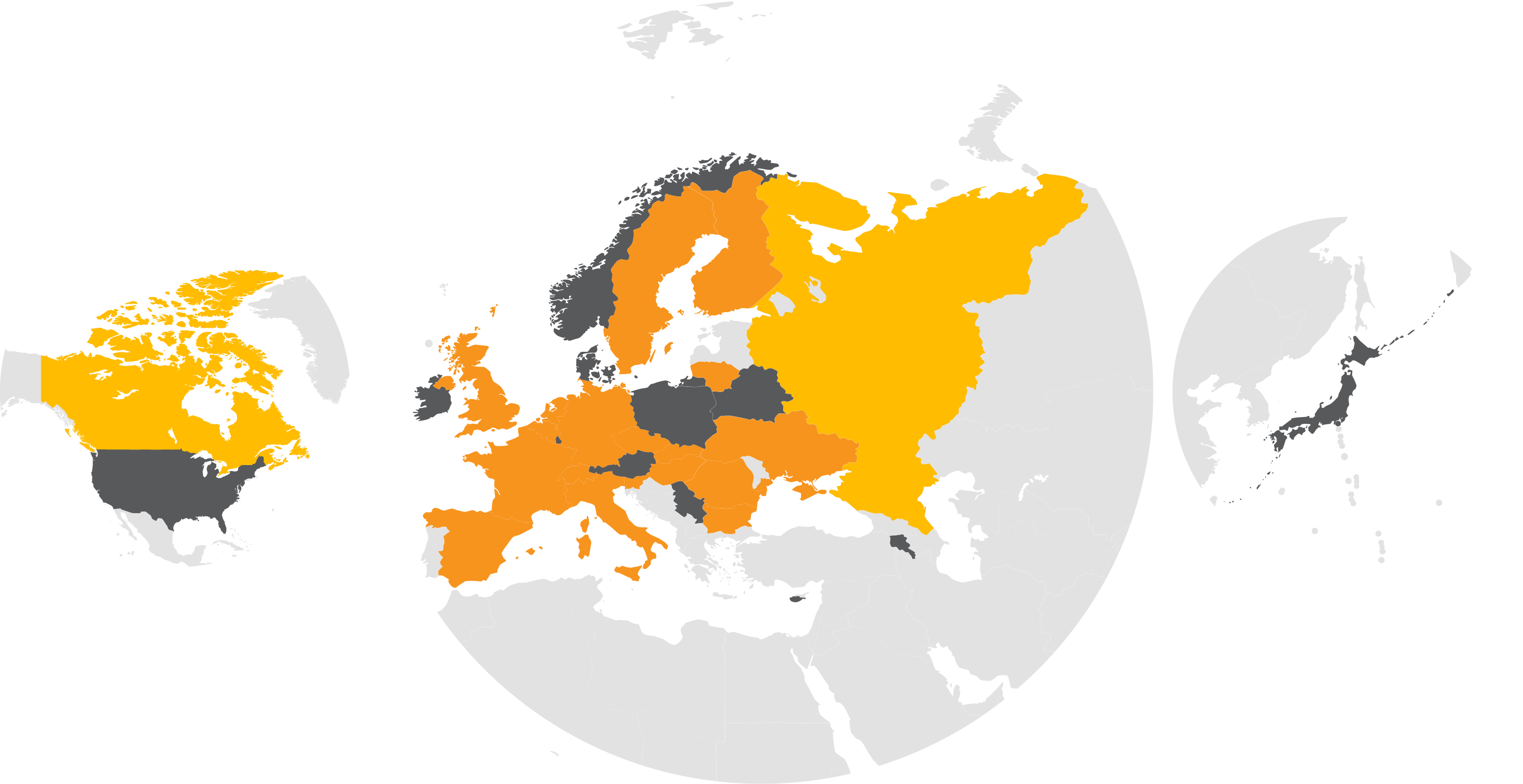 WENRA Members Map