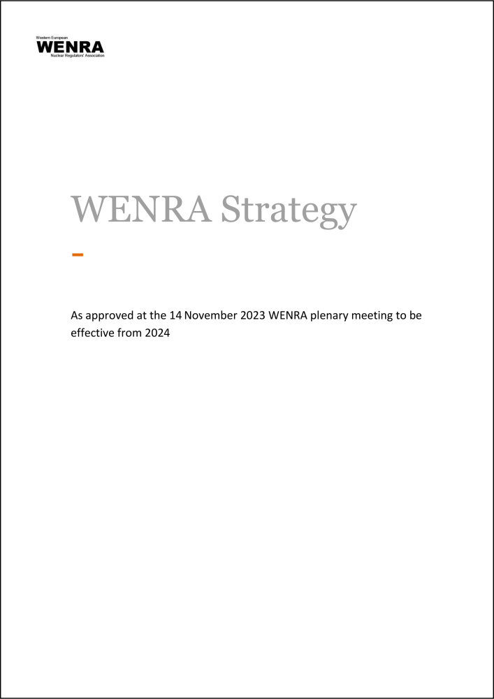 WENRA Strategy Cover