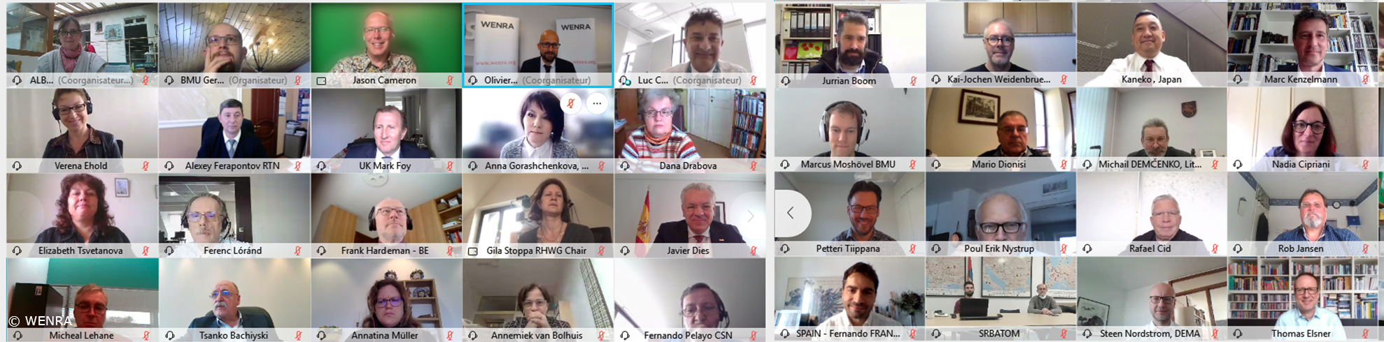 WENRA Plenary Meeting April 2021 (© WENRA)